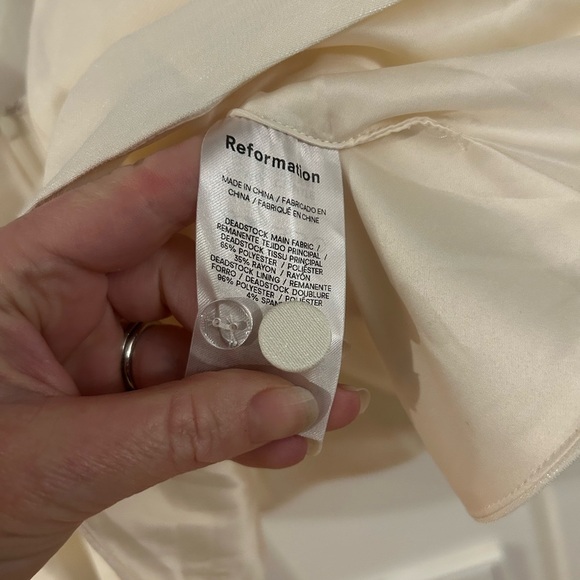 Reformation Cream Peplum Blouse - Picture 6 of 8